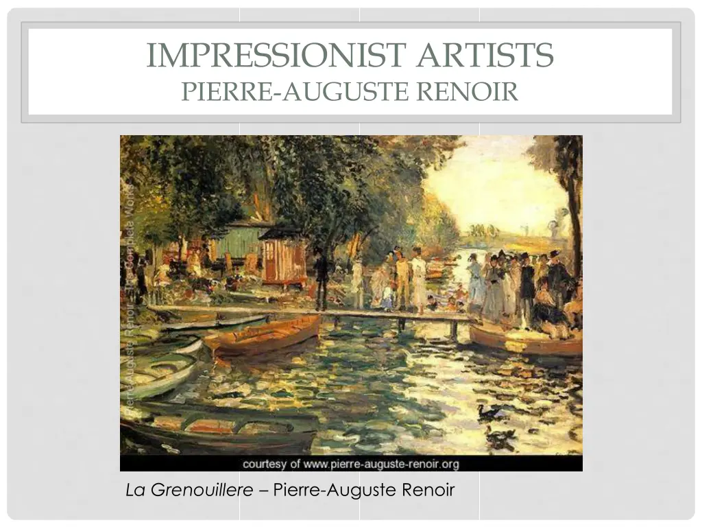 impressionist artists pierre auguste renoir 1