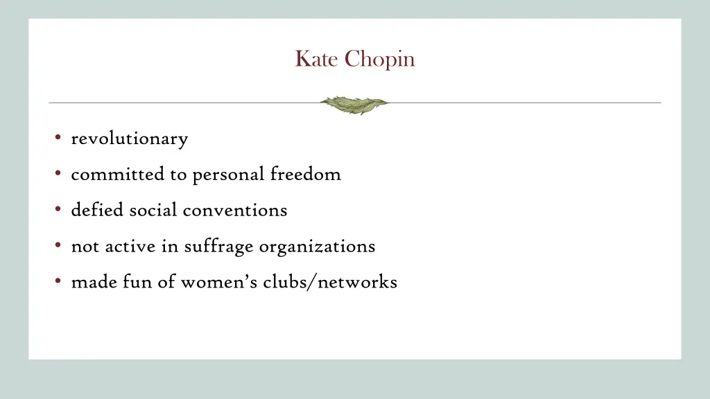 kate chopin