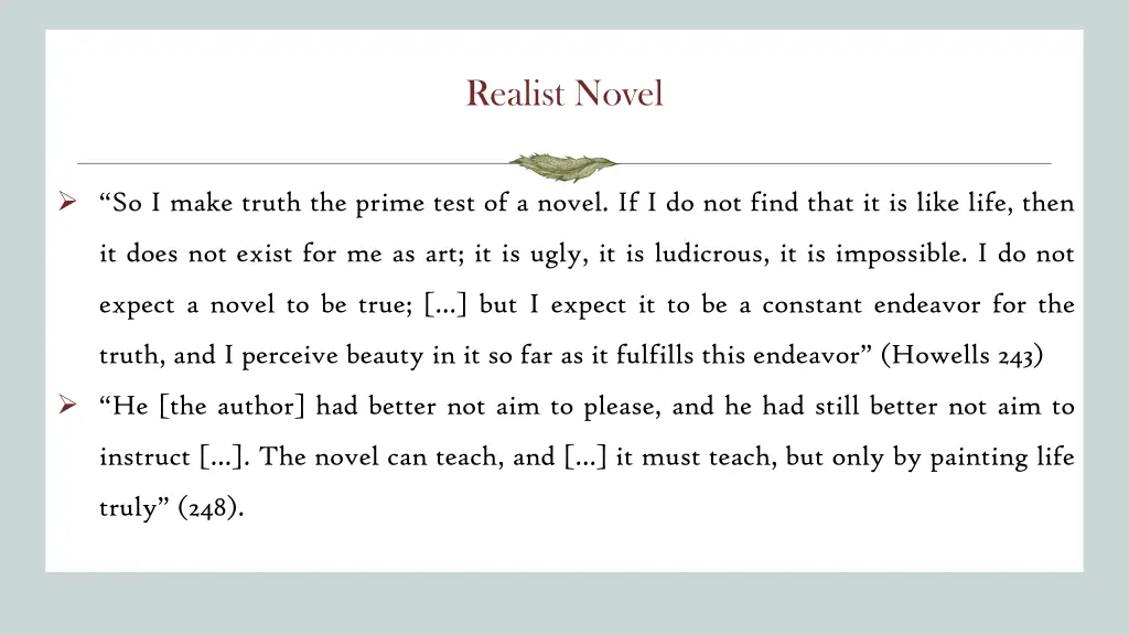 realist novel 1