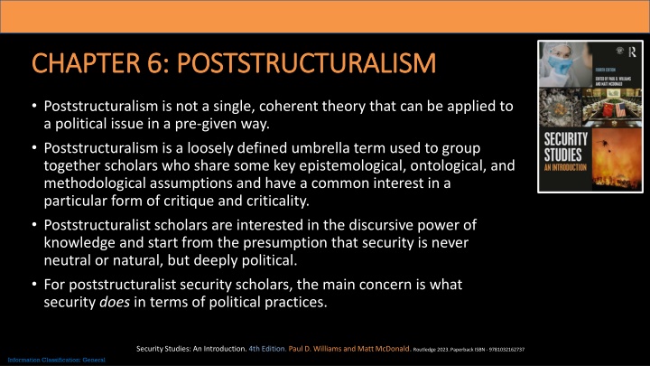 chapter 6 poststructuralism chapter