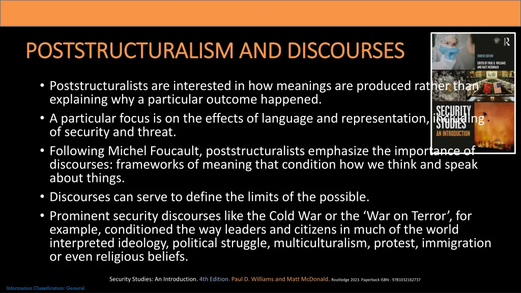 poststructuralism and discourses