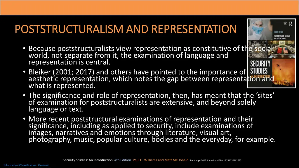 poststructuralism and representation