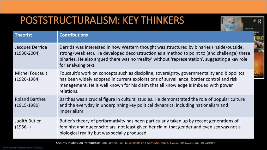 poststructuralism key thinkers poststructuralism