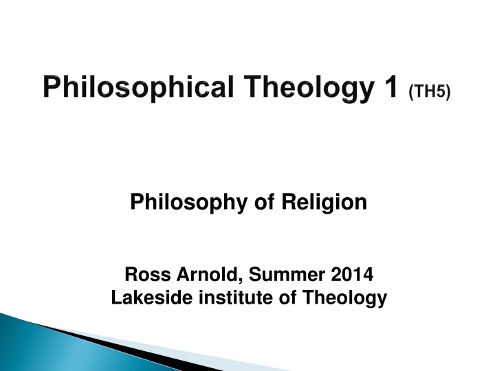 philosophy of religion