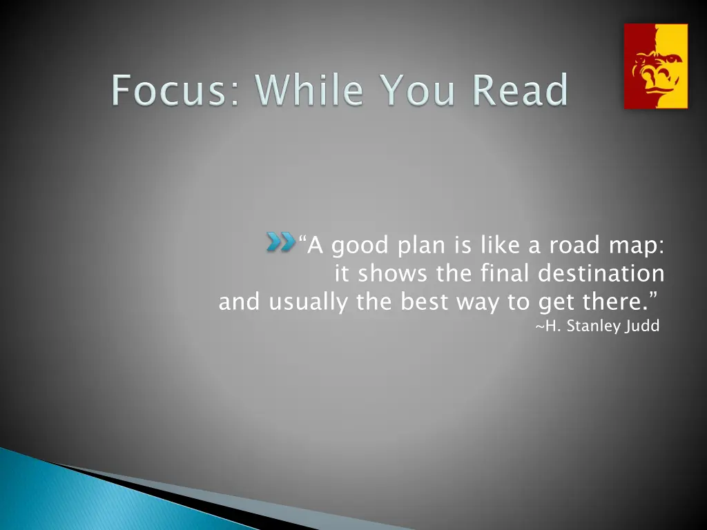 a good plan is like a road map it shows the final