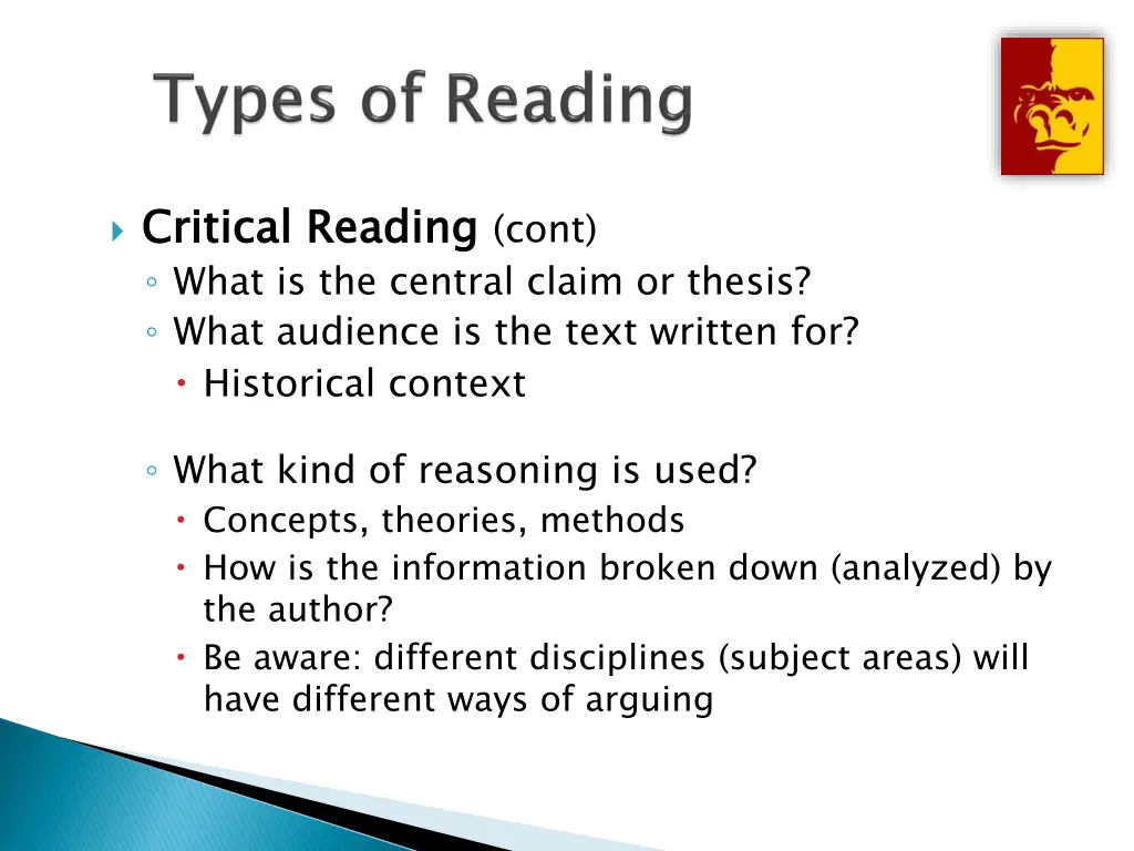 critical reading what is the central claim