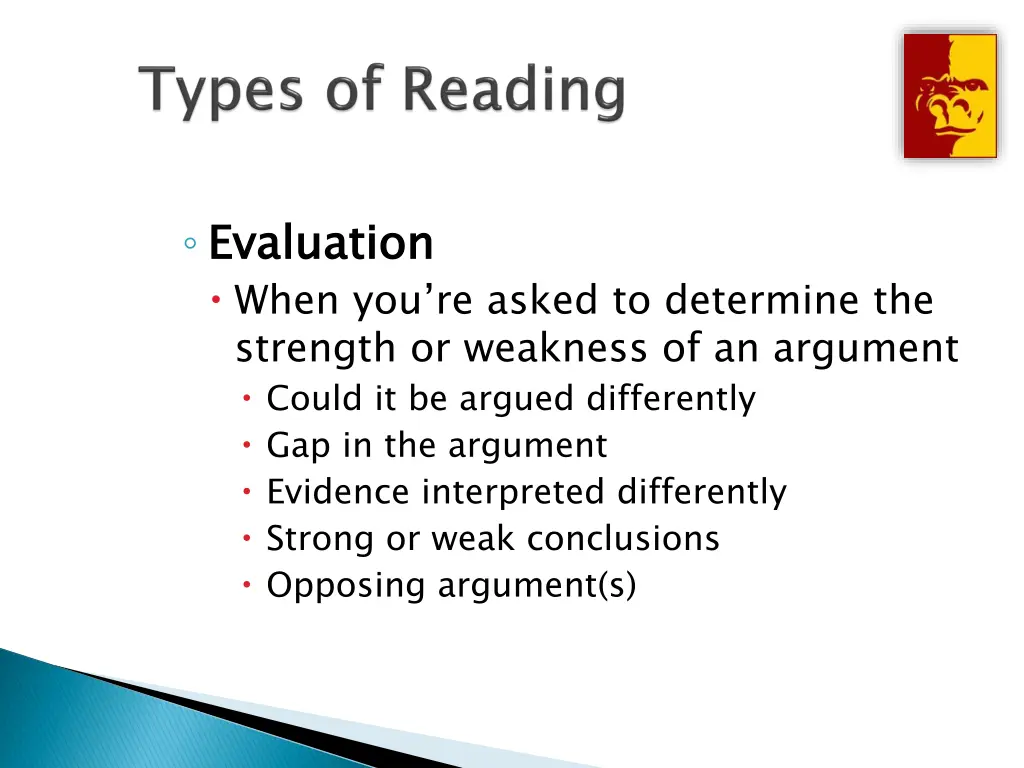 evaluation when you re asked to determine
