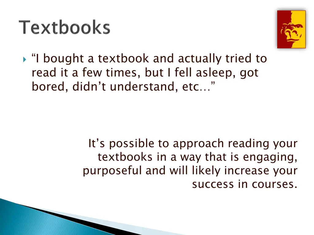 i bought a textbook and actually tried to read