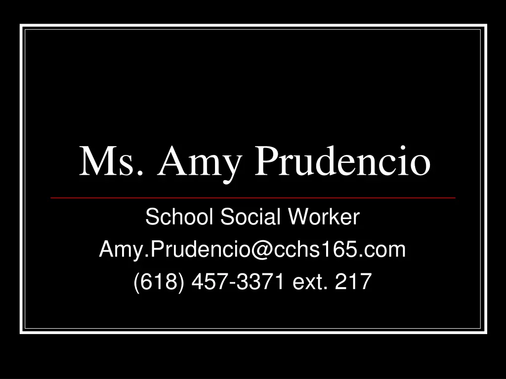 ms amy prudencio
