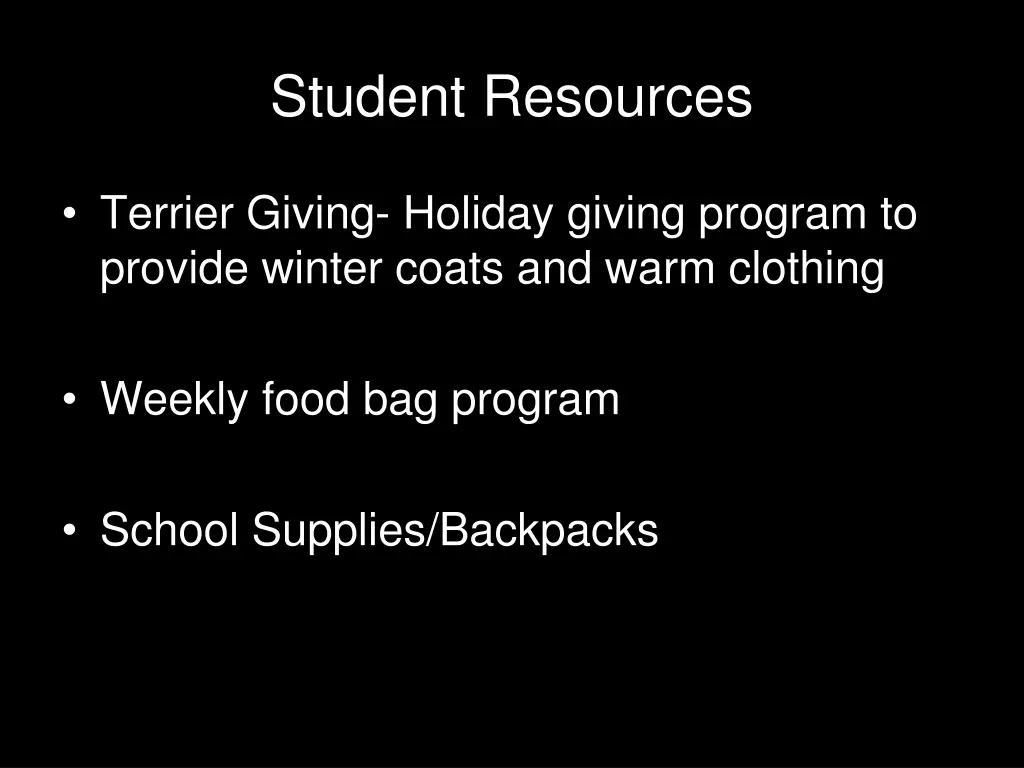 student resources