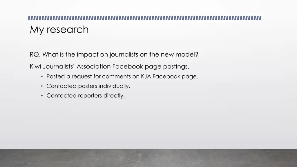 my research
