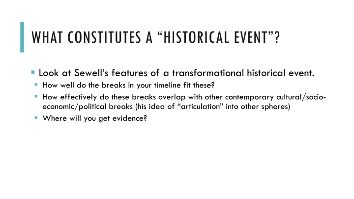 what constitutes a historical event