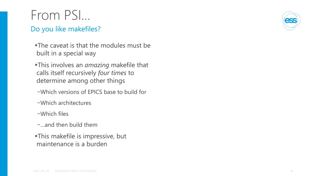 from psi do you like makefiles
