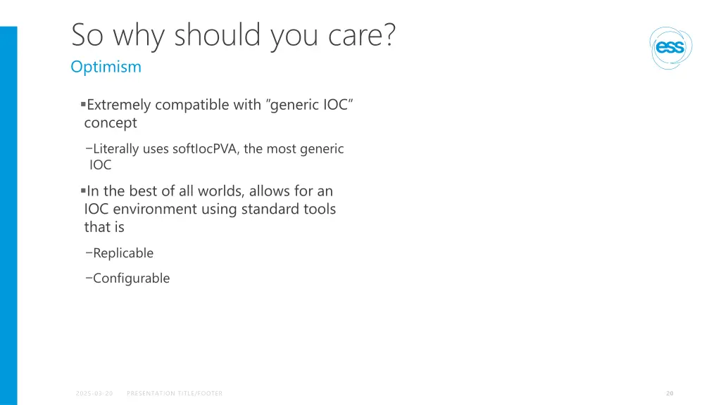 so why should you care optimism