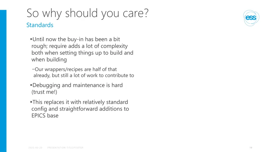 so why should you care standards