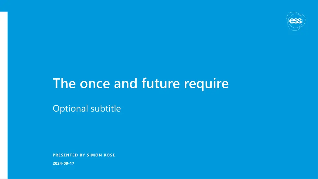 the once and future require