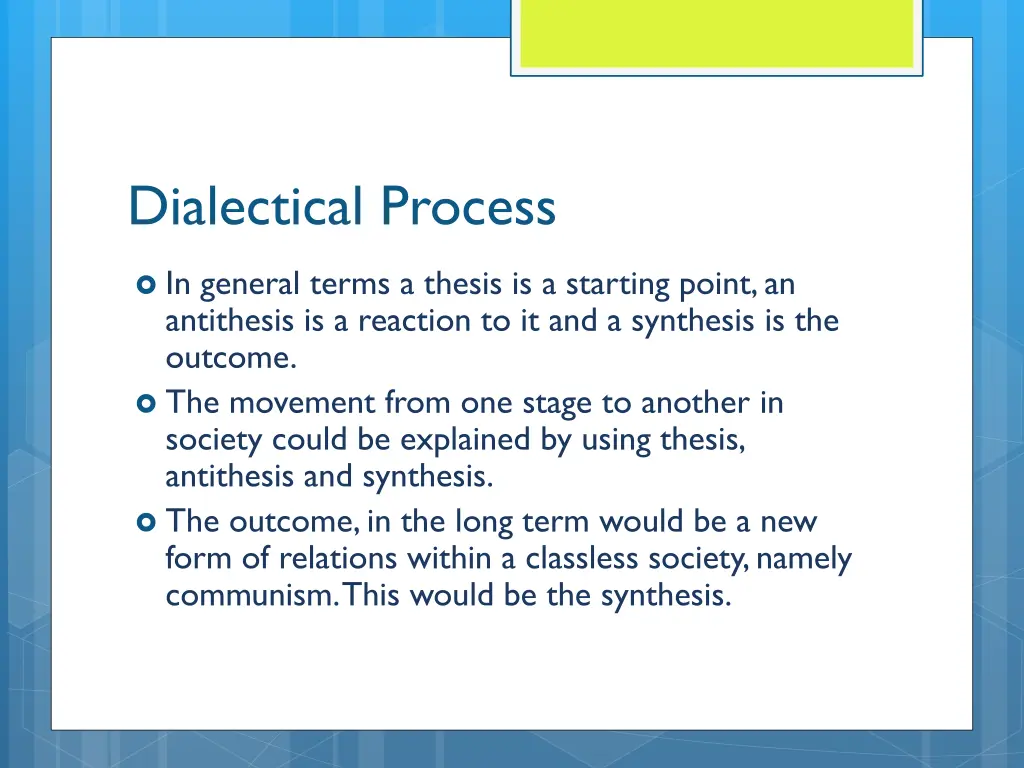 dialectical process