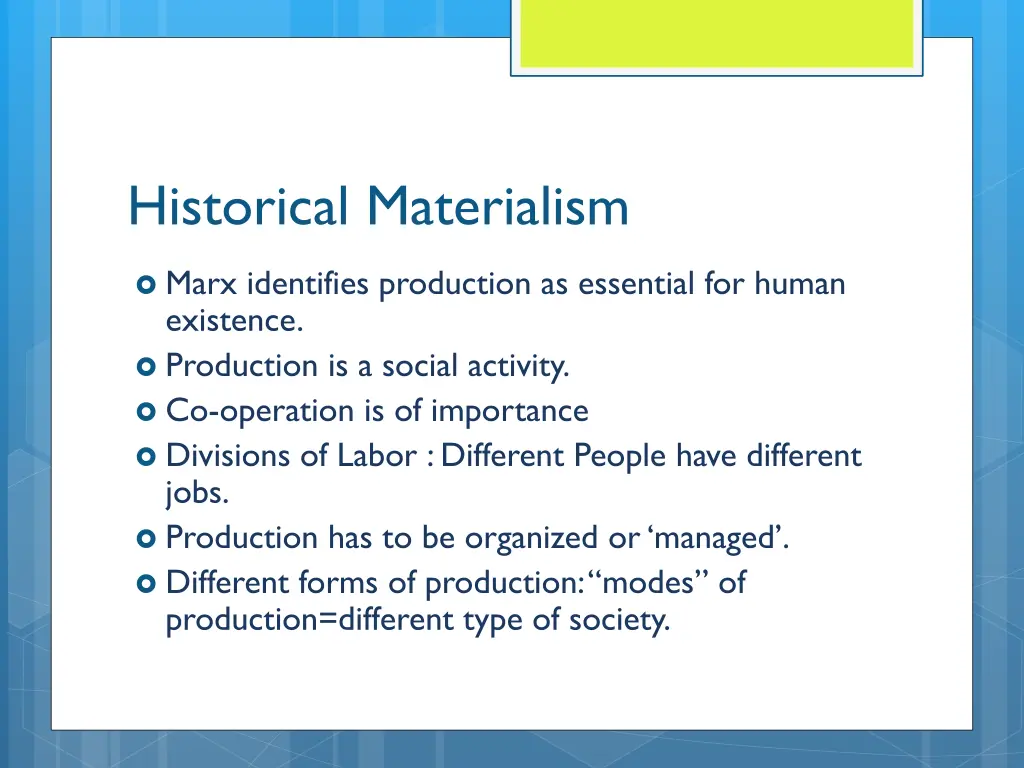 historical materialism