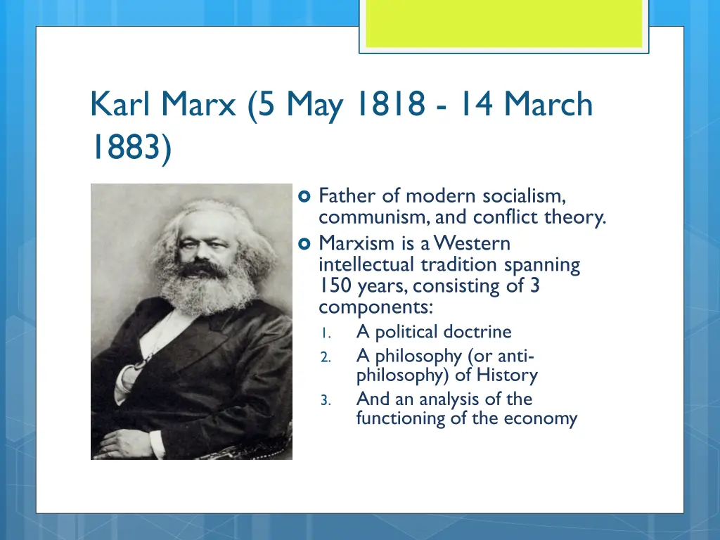 karl marx 5 may 1818 14 march 1883
