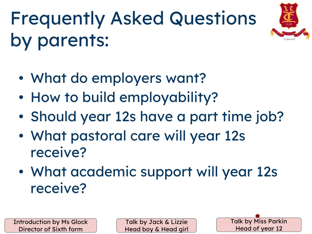 frequently asked questions by parents