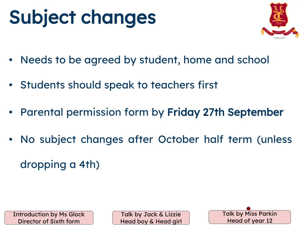 subject changes subject changes