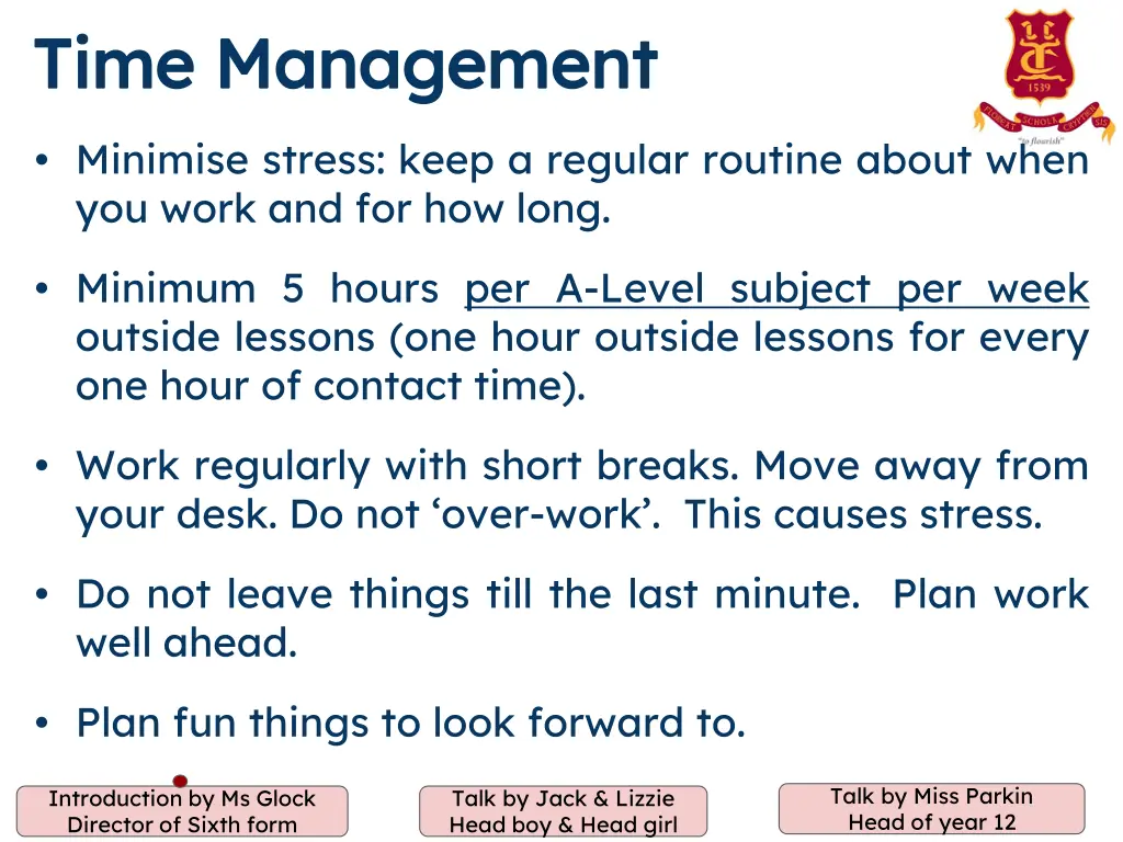 time management time management