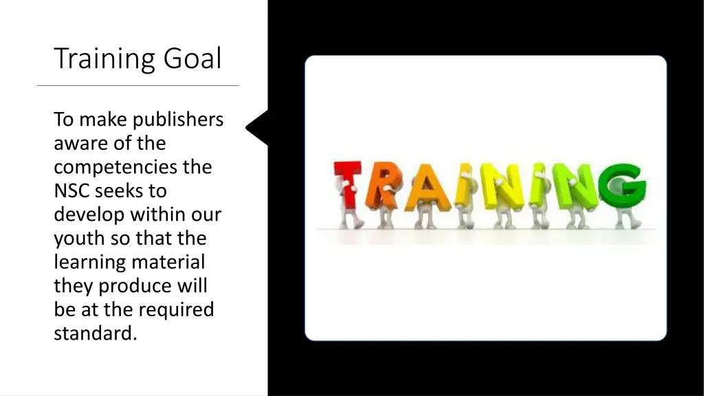 training goal