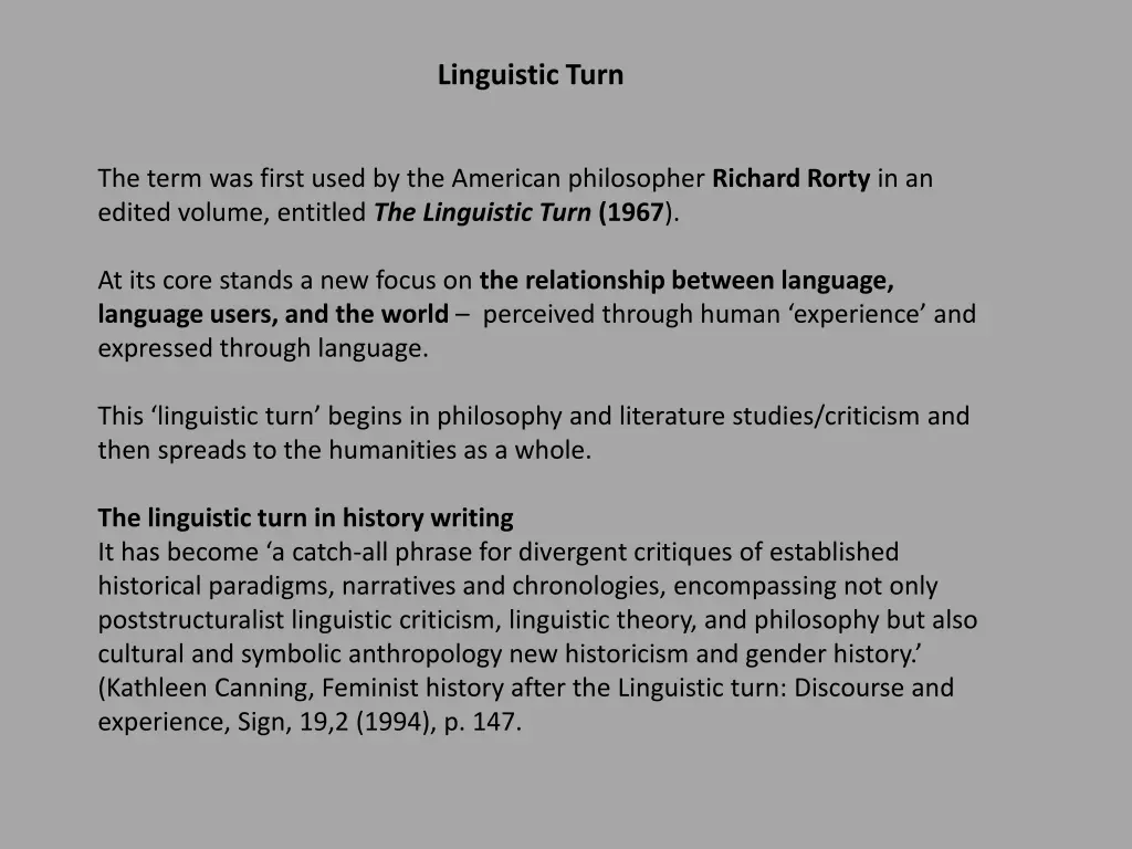 linguistic turn