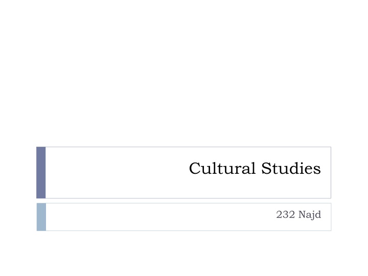 cultural studies