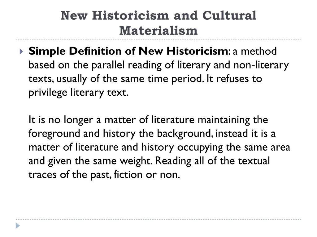 new historicism and cultural materialism