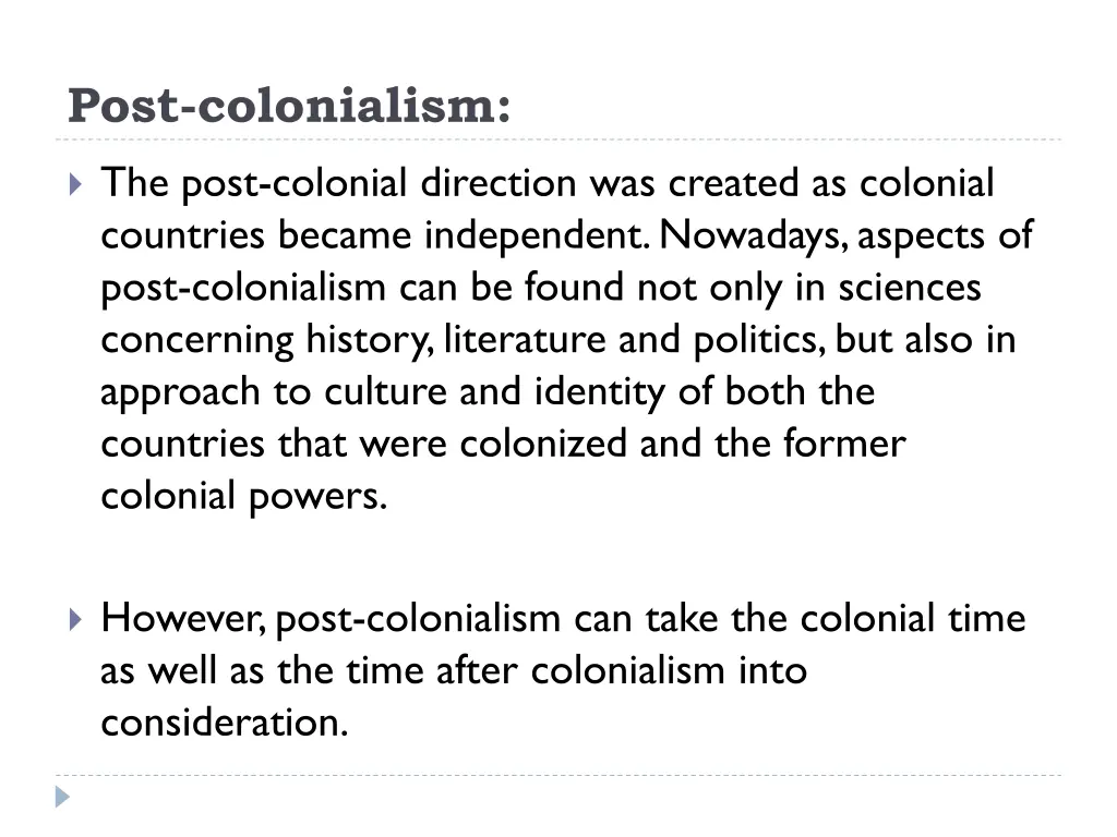 post colonialism 1