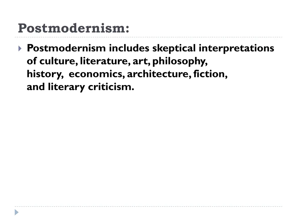 postmodernism 1