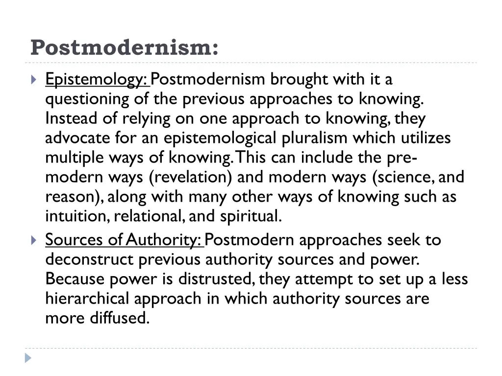 postmodernism