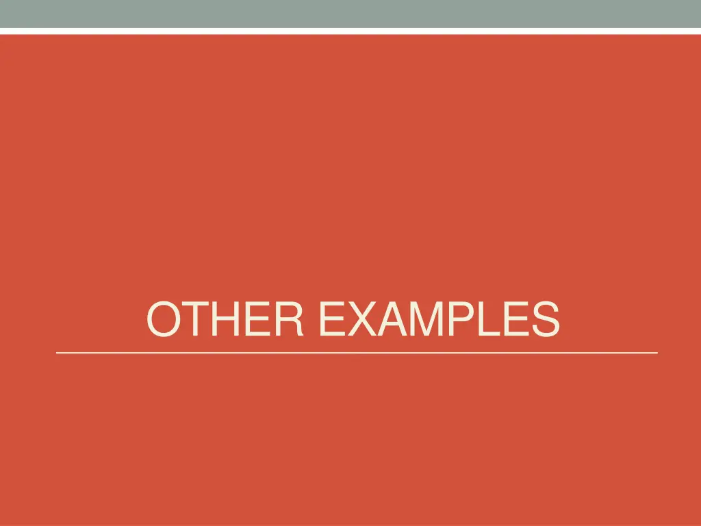 other examples