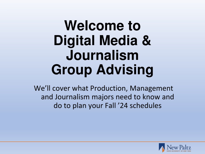 welcome to digital media journalism group advising