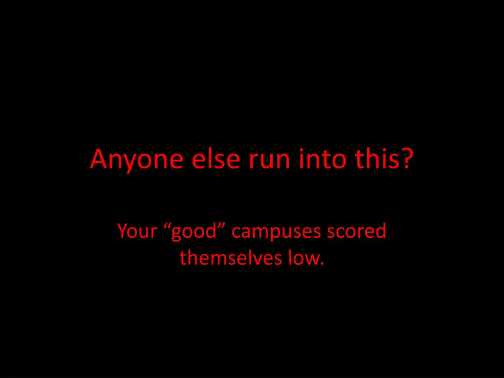 anyone else run into this