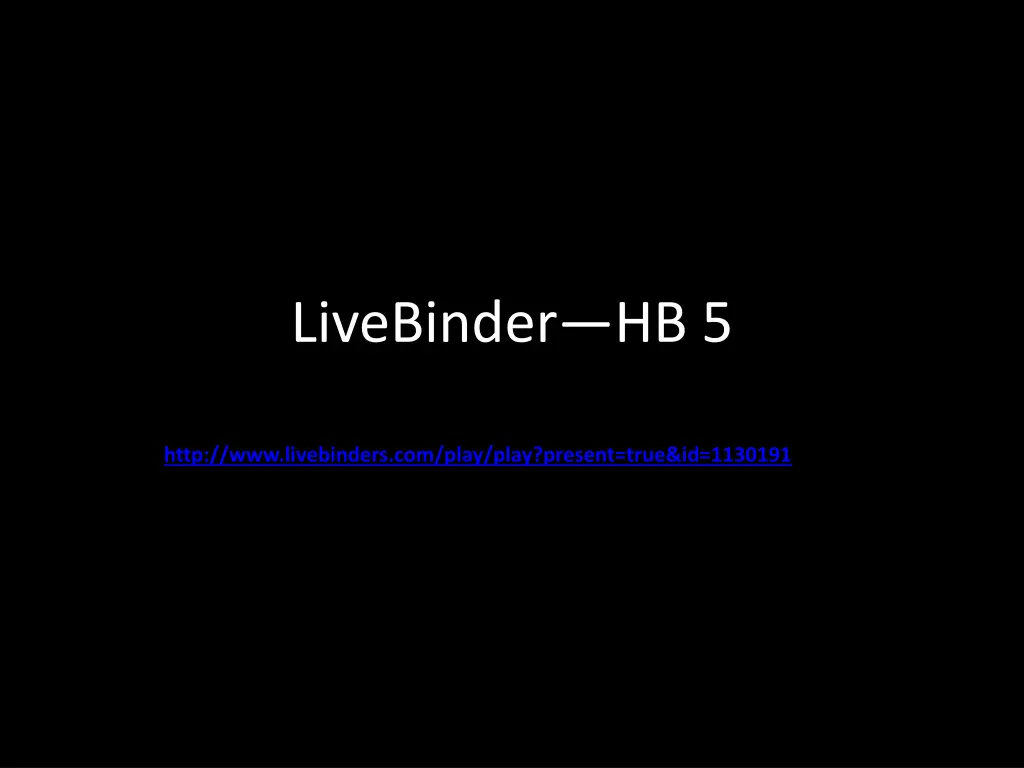 livebinder hb 5