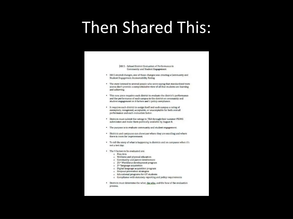 then shared this