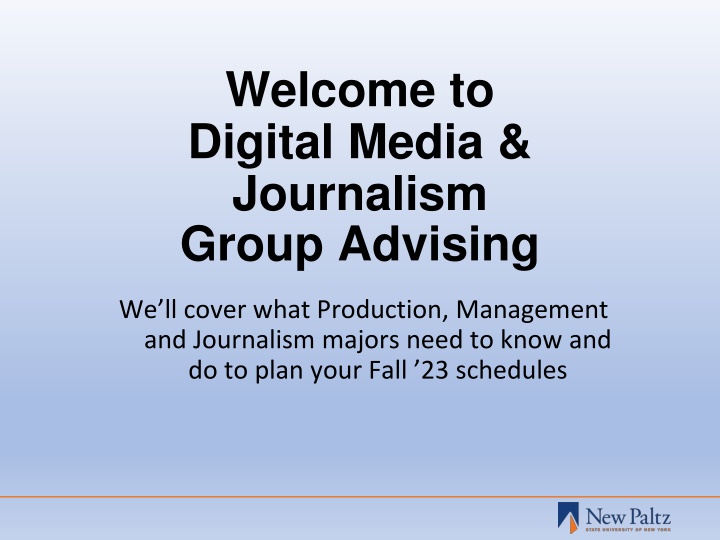 welcome to digital media journalism group advising