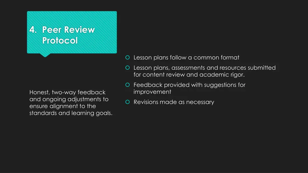 4 peer review protocol