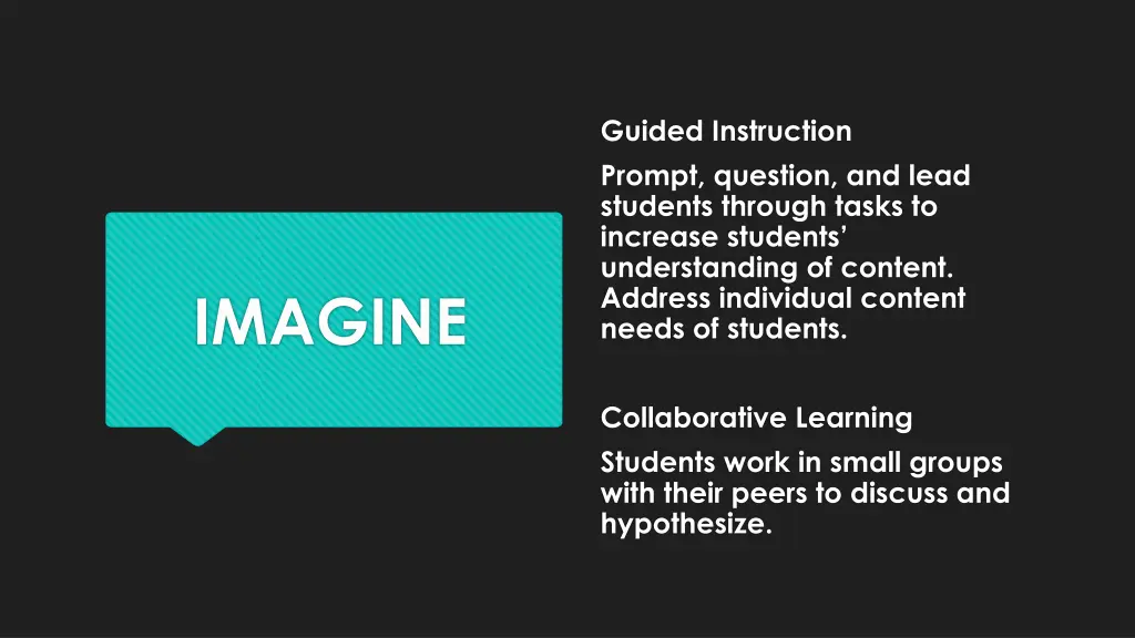 guided instruction prompt question and lead