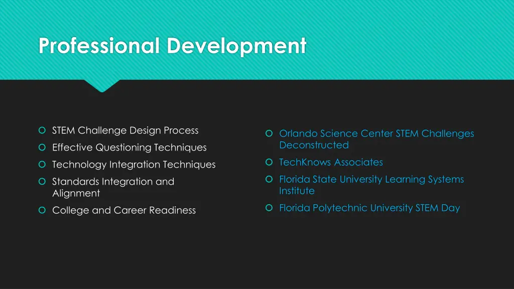 professional development
