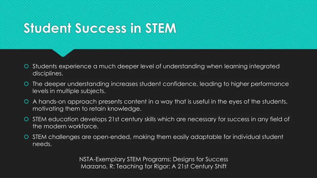 student success in stem