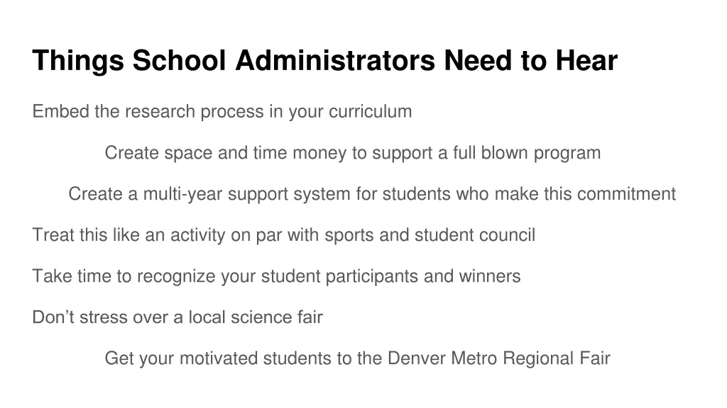 things school administrators need to hear