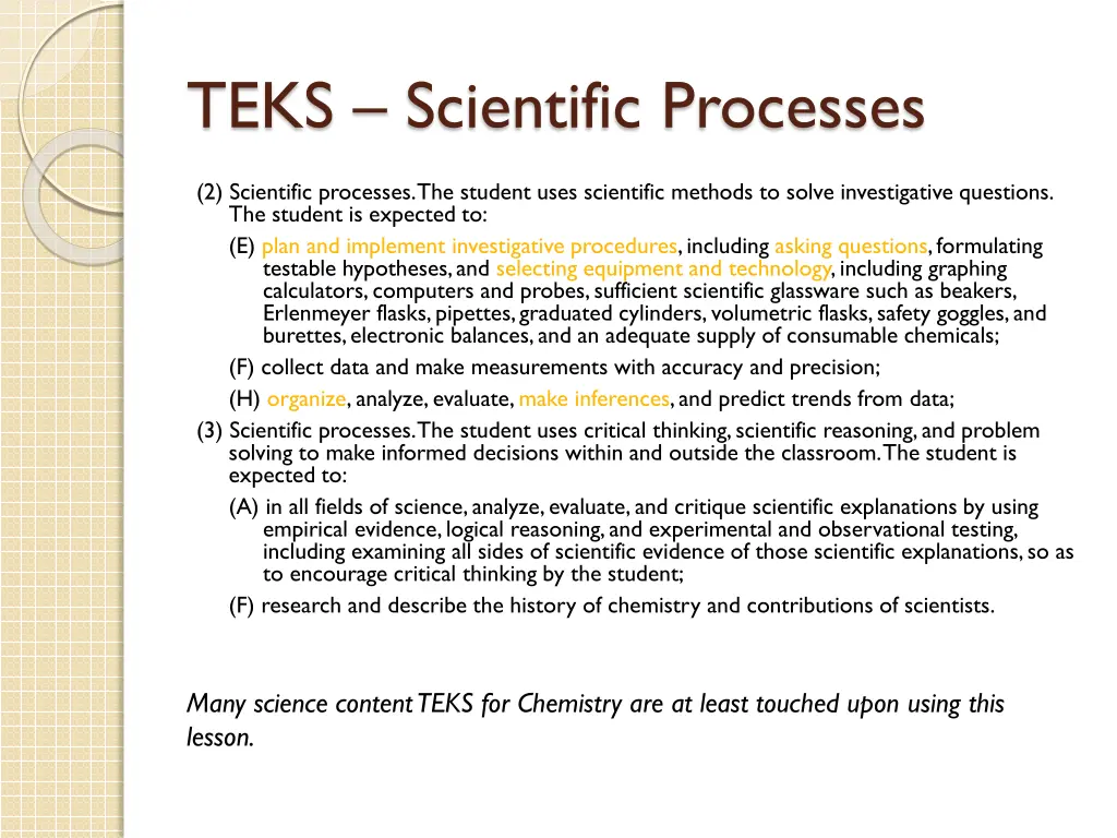 teks scientific processes