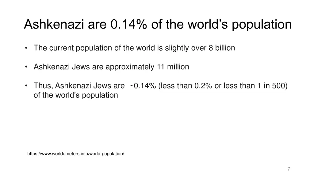 ashkenazi are 0 14 of the world s population