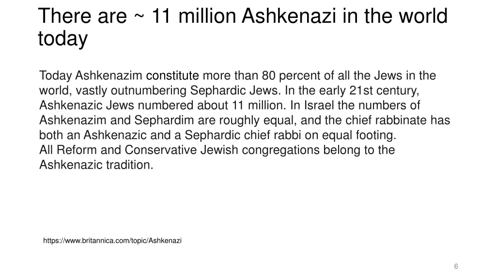 there are 11 million ashkenazi in the world today