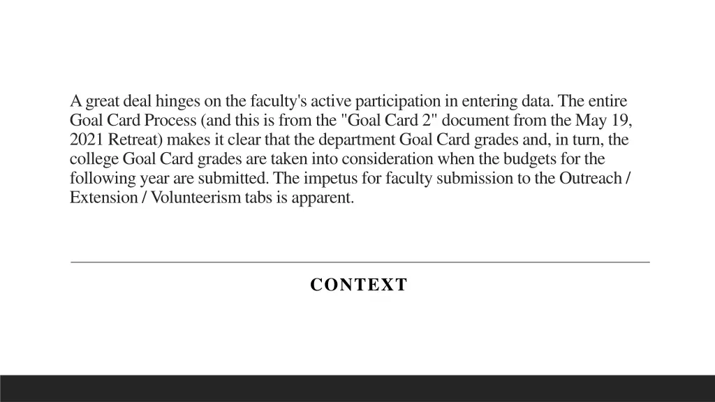 a great deal hinges on the faculty s active
