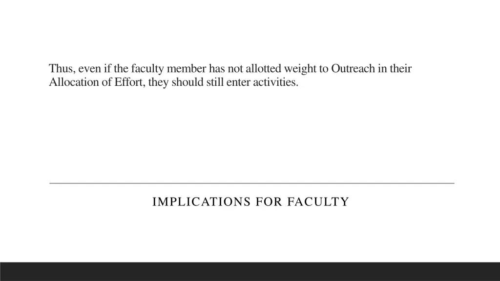thus even if the faculty member has not allotted