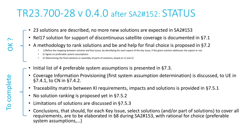 tr23 700 28 v 0 4 0 after sa2 152 status